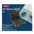 Kredki Derwent Watercolour zestaw 48 kaseta drewno