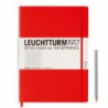 Notatnik LEUCHTTURM1917 A4 121st.czerwony kratka