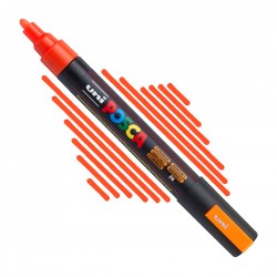 Marker UNI POSCA PC-5M fluo-pomarańczowy
