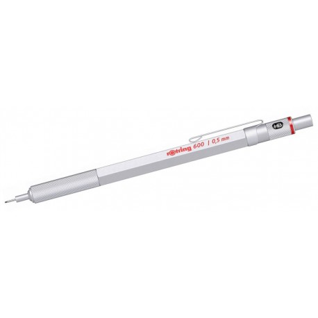 Rotring ołówek 0.5 srebrny 600