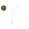 Slimline 4 Floor Lamp - Brushed Steel