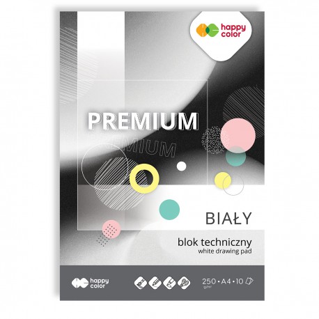 Blok techniczny premium 250g/m2 A4 Happy Color