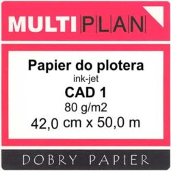 Papier ploterowy Multiplan CAD1  80g 420mm 50m