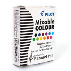 Naboje do pióra PARALLEL Pilot kolor mix 12szt.